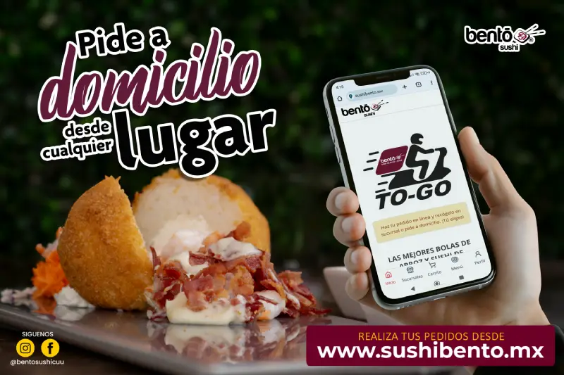 Pide desde cualquier lugar, en Bento